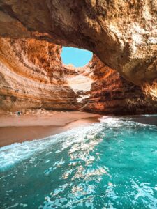 Brown Rock Formation Near Body of Water